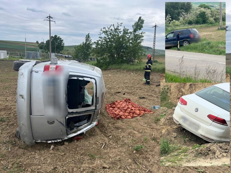 Accident rutier la ieșirea din municipiul Bârlad spre comuna Iana – FOTO