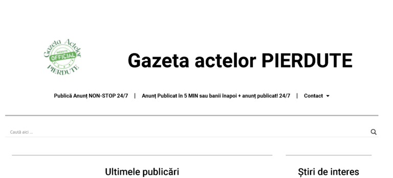 Cum sa publici anunț pierdere legitimație student